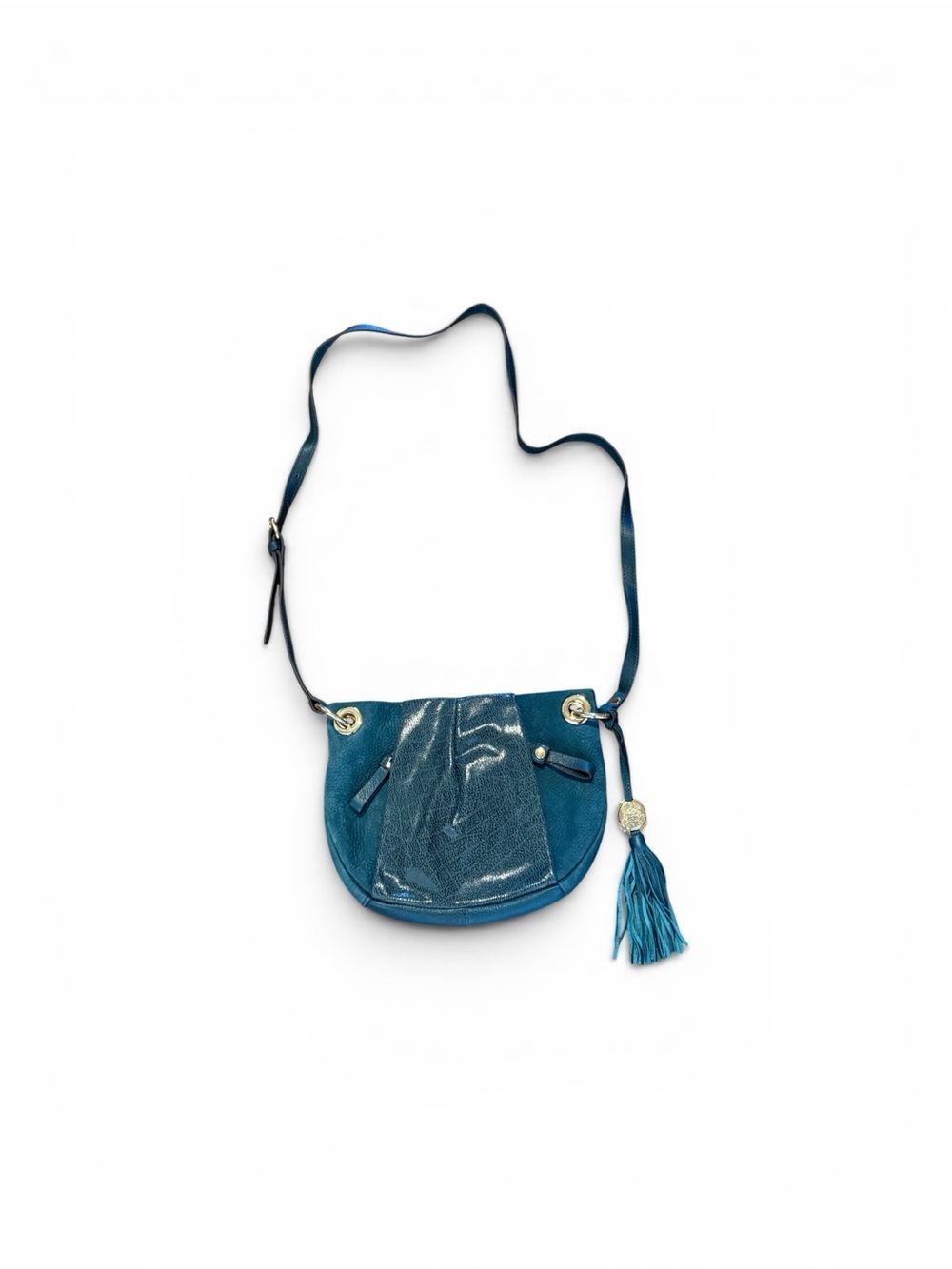Vince Camuto Cristina Teal leather Crossbody handbag